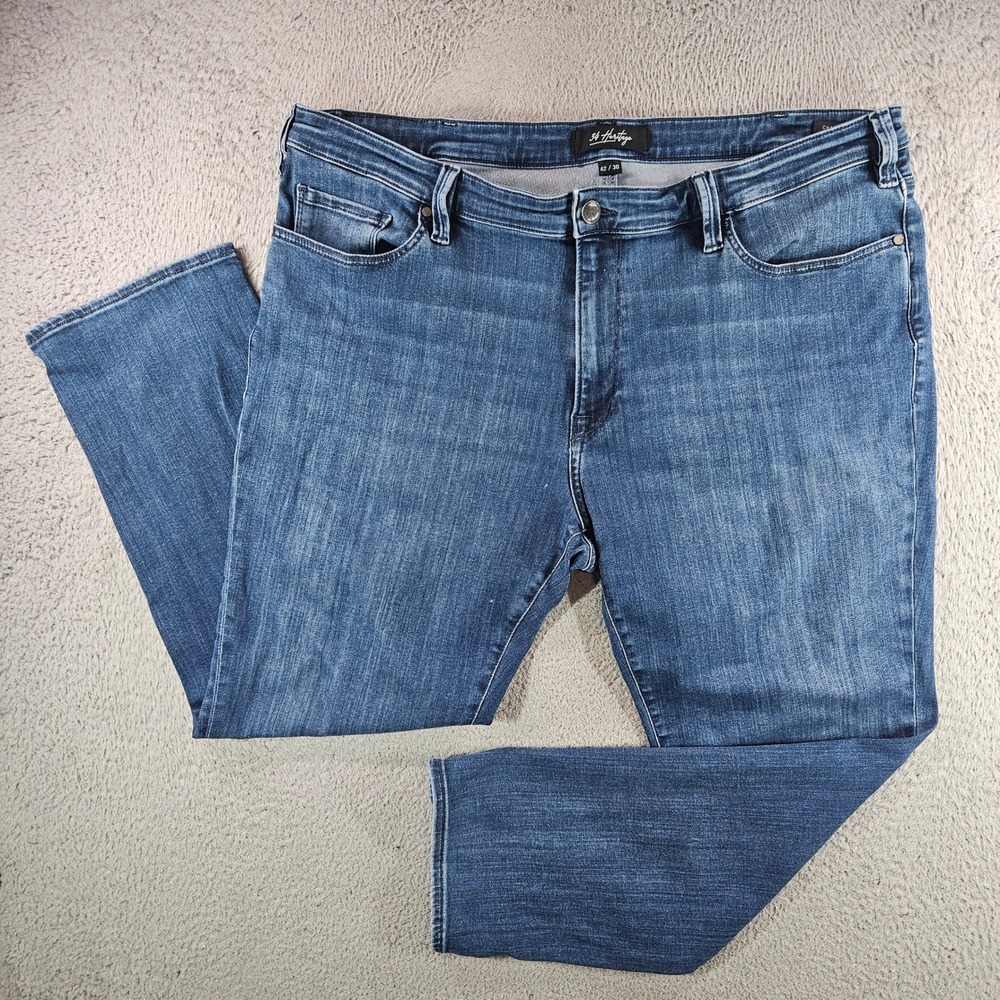 34 Heritage Charisma Classic Comfort Rise Jeans Blue Denim Mens 42x30